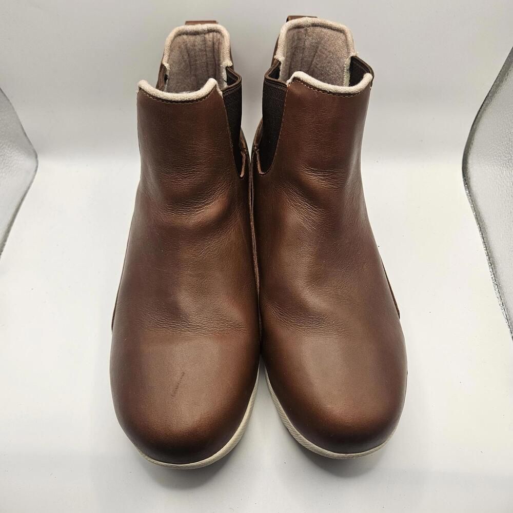 Kuru Womens Brown Luna Chelsea Leather Boot Comfort Arch‎ Support Size US 9.5